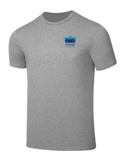 Seriously Soft Light Heather Grey T-Shirt w/Kingsview Partners Logo