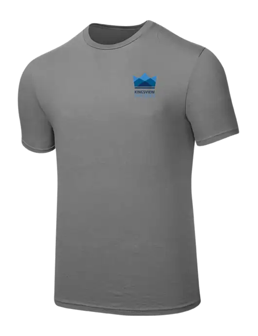 Seriously Soft Medium Grey T-Shirt w/Kingsview Partners Logo