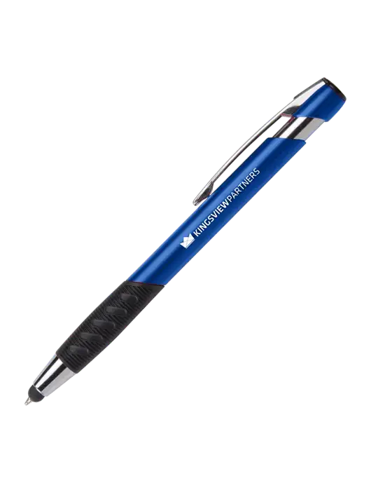 Alize Blue Stylus Black Ink Pen w/Kingsview Partners Logo