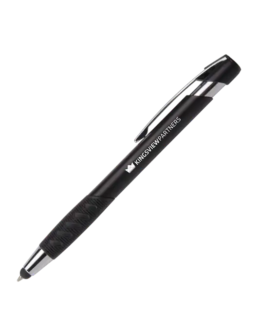 Alize Black Stylus Black Ink Pen w/Kingsview Partners Logo