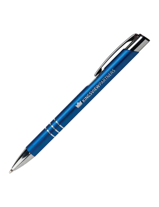 Laurent Blue Pen - Black Ink w/Kingsview Partners Logo