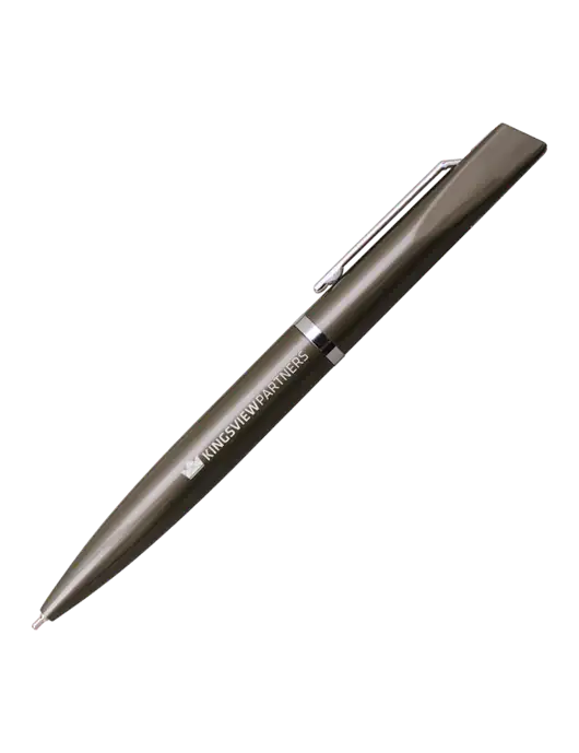 Santos Gunmetal Pen - Black Ink w/Kingsview Partners Logo