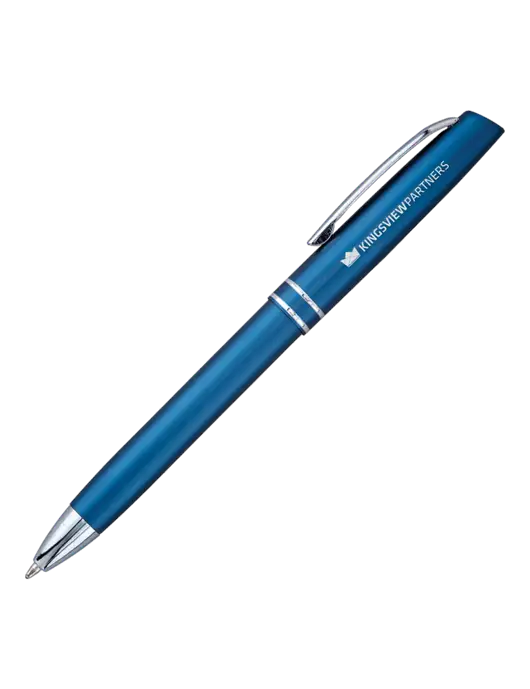 Blue Anguilla Black Ink Pen w/Kingsview Partners Logo