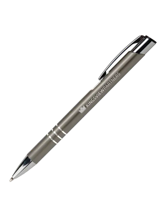 Laurent Gunmetal Pen - Black Ink w/Kingsview Partners Logo