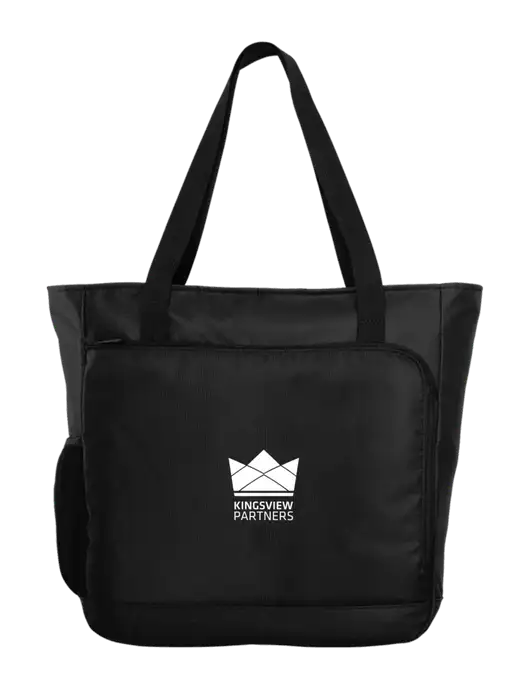 City Black Laptop Tote w/Kingsview Partners Logo
