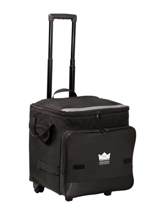 Black Rolling Cooler w/Kingsview Partners Logo