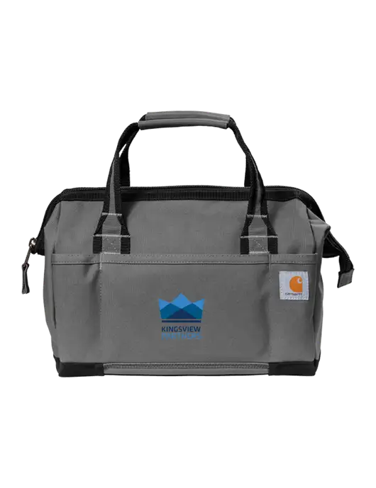 Carhartt Foundry Series 14” Grey Tool Bag w/Kingsview Partners Logo