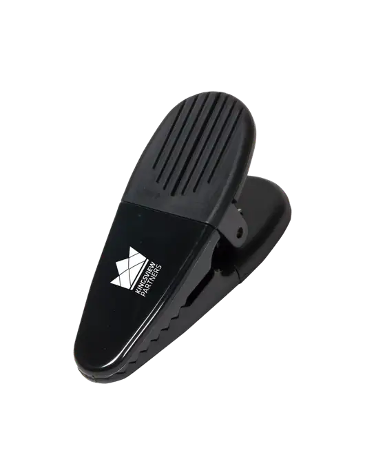 Magnetic Black Power Clip w/Kingsview Partners Logo