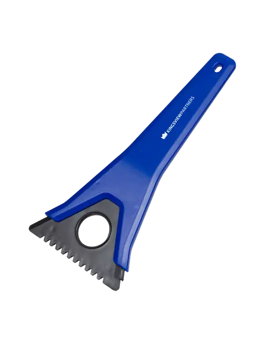 TriBlade Blue Windshield Scraper w/Kingsview Partners Logo