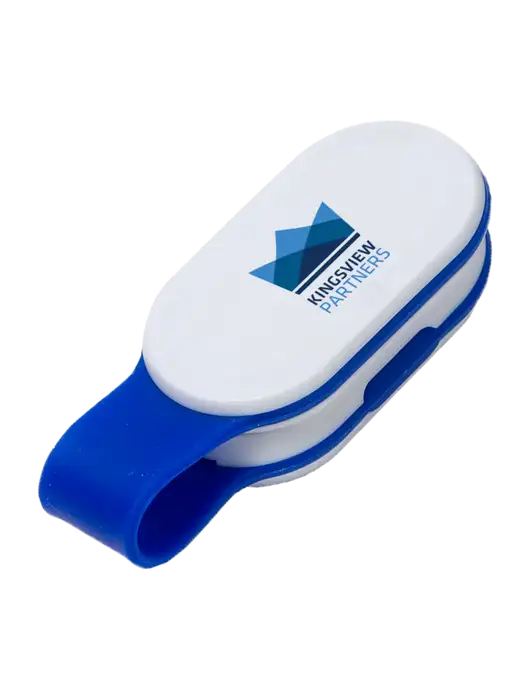 Magna Clip Blue Personal Safety Light w/Kingsview Partners Logo