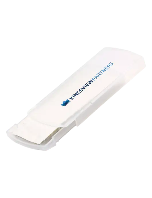 Slide Right Clear Bandage Dispenser w/Kingsview Partners Logo