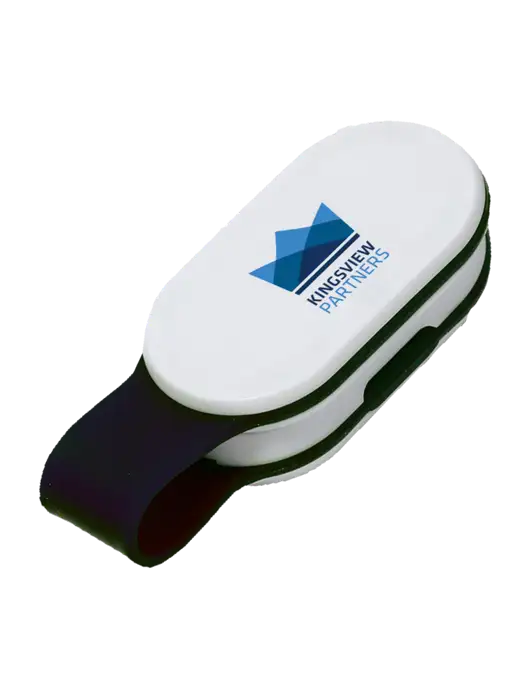 Magna Clip Black Personal Safety Light w/Kingsview Partners Logo