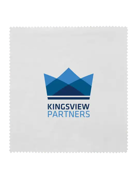 Microfiber Cleaning Cloth, 6 x 6 w/Kingsview Partners Logo