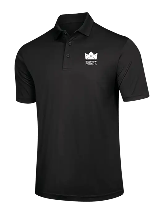 Black PosiCharge Competitor Polo w/Kingsview Partners Logo