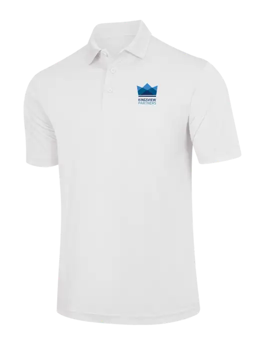 White PosiCharge Competitor Polo w/Kingsview Partners Logo