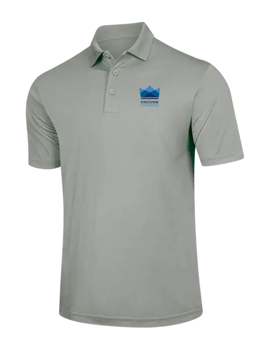 Silver PosiCharge Competitor Polo w/Kingsview Partners Logo