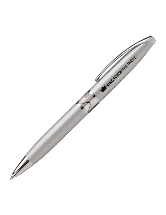 Illusion Silver Pen - Black Ink w/Kingsview Partners Logo