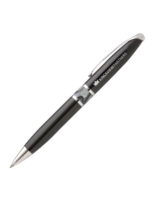 Illusion Black Pen - Black Ink w/Kingsview Partners Logo
