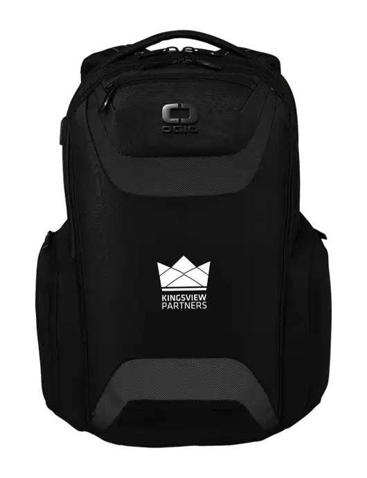 OGIO Black Charcoal Connected Pack w/Kingsview Partners Logo