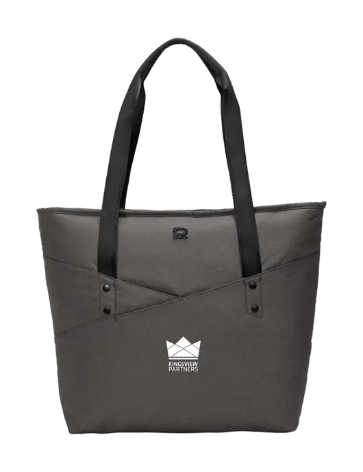 OGIO Tarmac Heather Downtown Tote 
 w/Kingsview Partners Logo