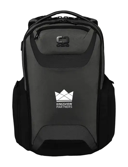 OGIO Tarmac Charcoal Connected Pack w/Kingsview Partners Logo