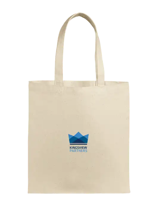 Eco Blend Natural Canvas Tote w/Kingsview Partners Logo