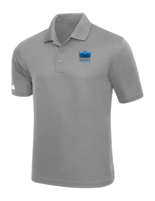 Adidas Light Grey Basic Sport Polo w/Kingsview Partners Logo