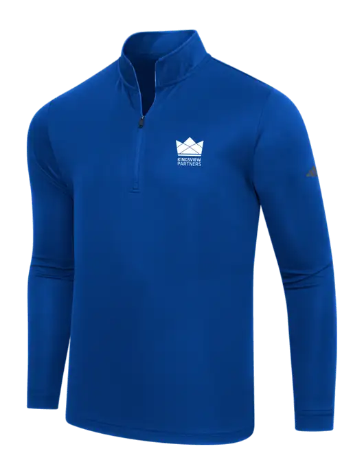 Adidas Royal Lightweight Quarter Zip Pullover w/Kingsview Partners Logo