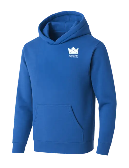 BELLA+CANVAS Royal Sponge Fleece Pullover Hoodie w/Kingsview Partners Logo
