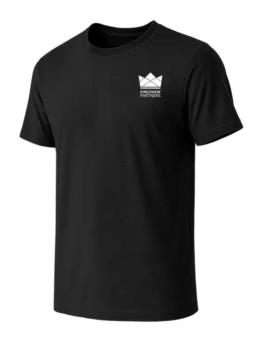 BELLA+CANVAS Black CVC Short Sleeve Tee w/Kingsview Partners Logo