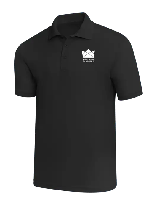 Black PosiCharge RacerMesh Polo w/Kingsview Partners Logo