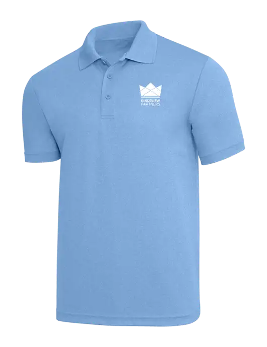Light Royal Heather PosiCharge RacerMesh Polo w/Kingsview Partners Logo