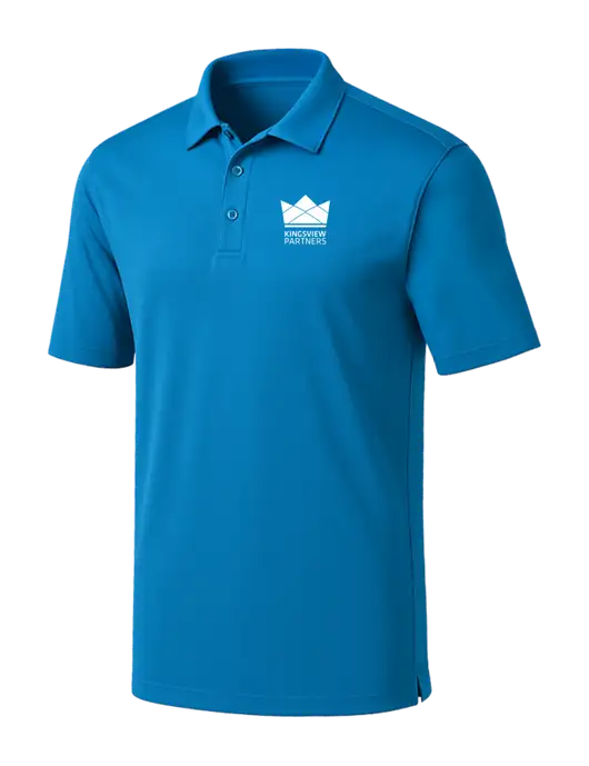 Royal Blue Silk Touch Performance Polo w/Kingsview Partners Logo