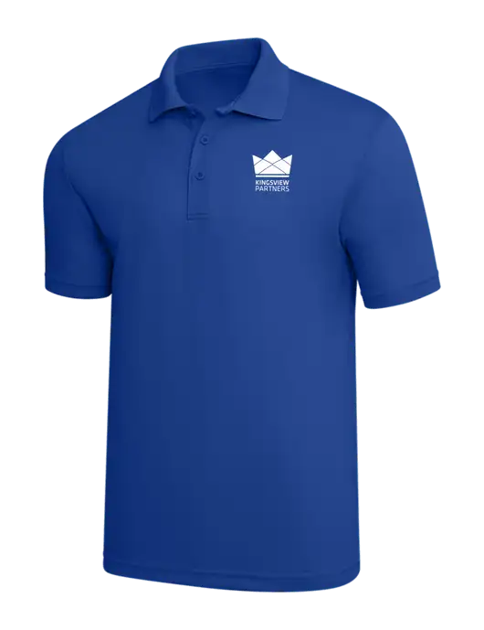 Dark Royal PosiCharge RacerMesh Polo w/Kingsview Partners Logo