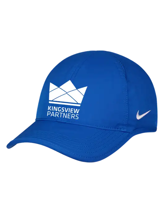 Nike Royal Featherlight Cap w/Kingsview Partners Logo