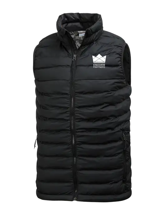 Columbia Black Powder Lite Vest w/Kingsview Partners Logo
