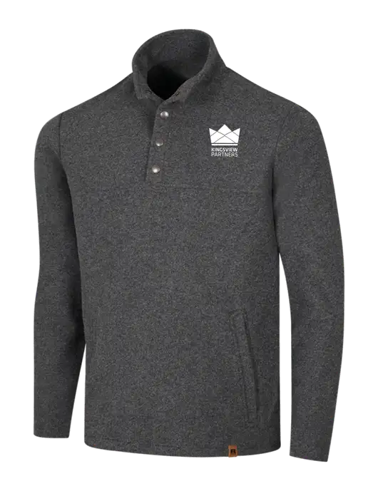 Russell Outdoors Dark Grey Heather Basin Snap Pullover w/Kingsview Partners Logo