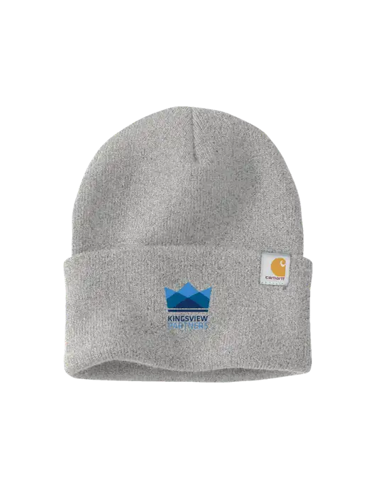 Carhartt Light Grey Heather Watch Cap 2.0 w/Kingsview Partners Logo