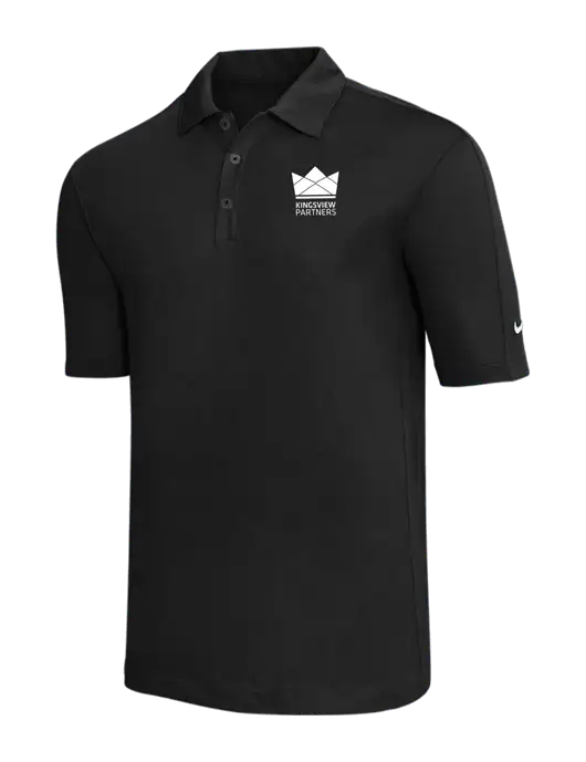 Nike Black Tech Sport Dri-FIT Polo w/Kingsview Partners Logo