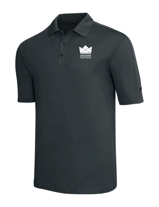 Nike Dark Grey Tech Sport Dri-FIT Polo w/Kingsview Partners Logo