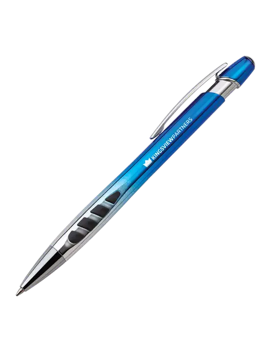 Zenith Blue Ballpoint Pen - Blue ink w/Kingsview Partners Logo