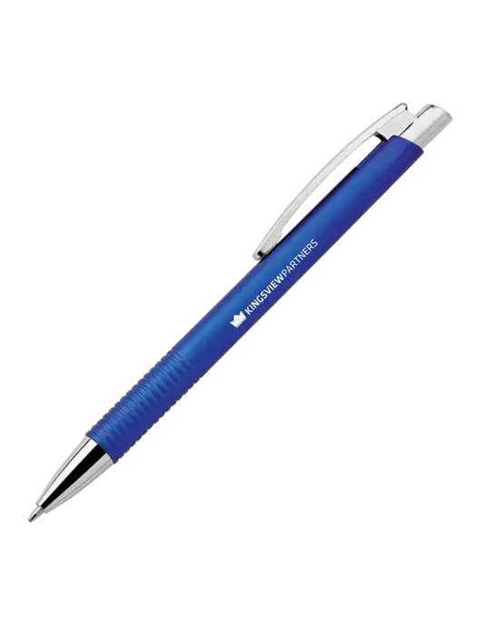Malay Royal Ballpoint Pen - Blue Ink w/Kingsview Partners Logo