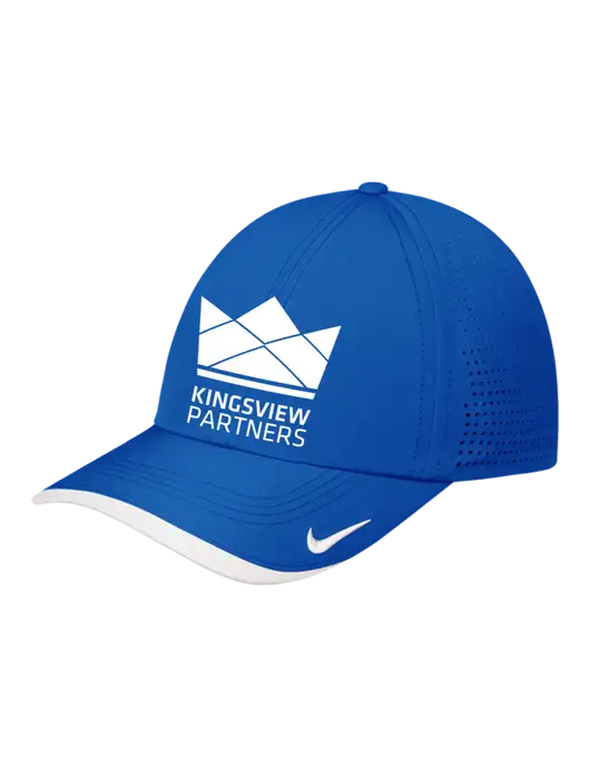 Nike Royal/White Dri-FIT Perforated Performance Cap w/Kingsview Partners Logo