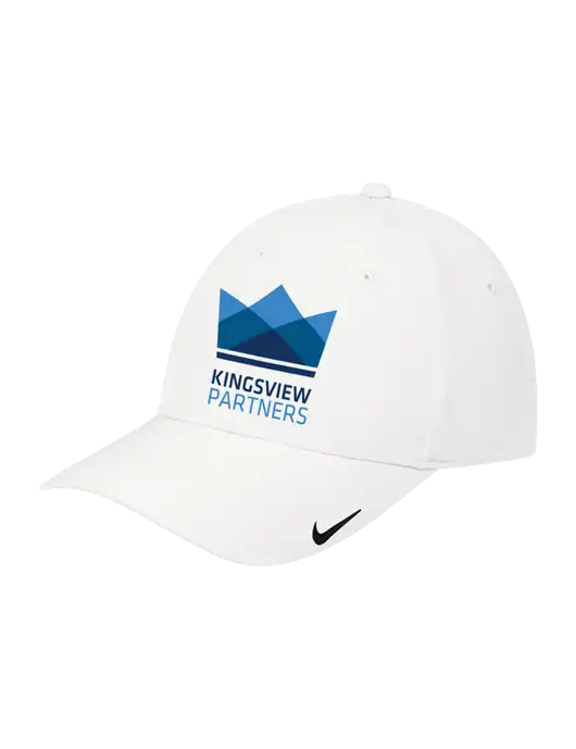 Nike White Dri-FIT Legacy Cap w/Kingsview Partners Logo