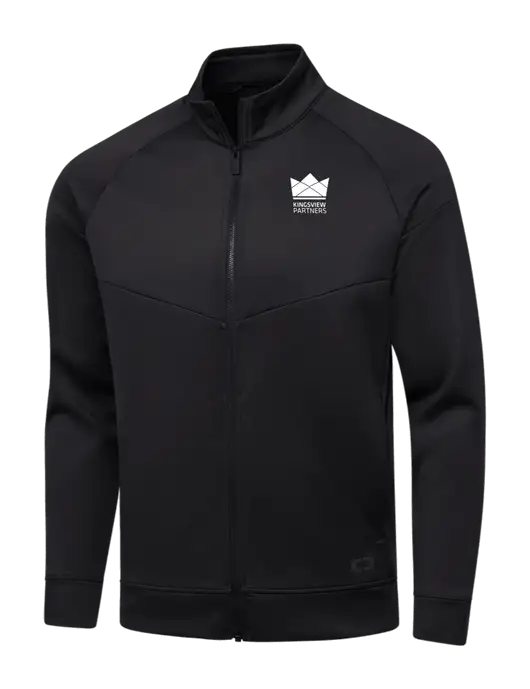 OGIO Black Endurance Modern Performance Full-Zip w/Kingsview Partners Logo