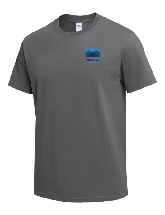 Medium Grey Heavyweight 6.1 oz T-Shirt w/Kingsview Partners Logo