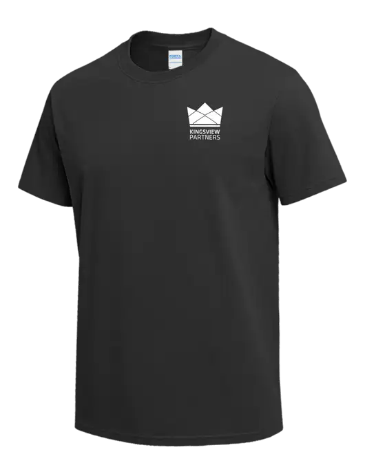 Charcoal Heavyweight 6.1 oz T-Shirt w/Kingsview Partners Logo
