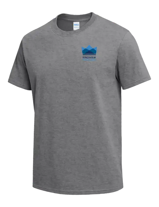 Medium Grey Heather Heavyweight 6.1 oz T-Shirt w/Kingsview Partners Logo