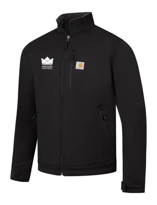 Carhartt Black Crowley Soft Shell Jacket w/Kingsview Partners Logo