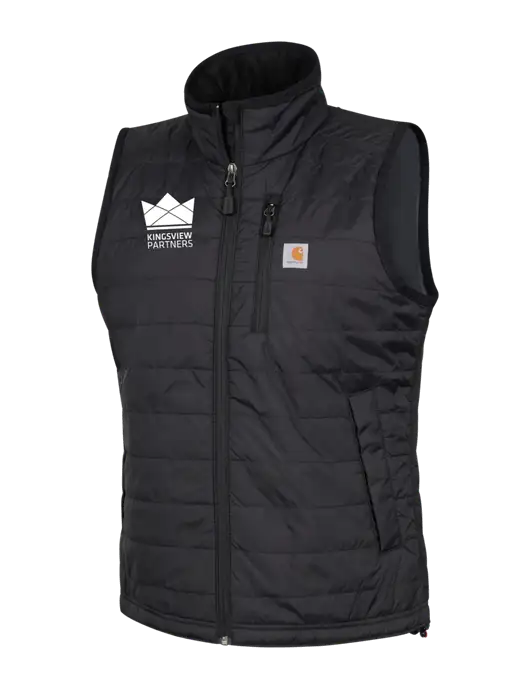 Carhartt Womens Black Gilliam Vest w/Kingsview Partners Logo